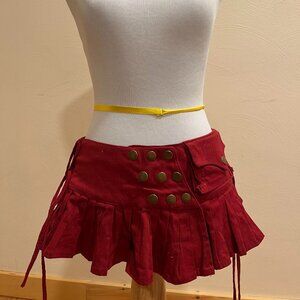 Kayo Anime Clothing Mini Skirt Belt in Red